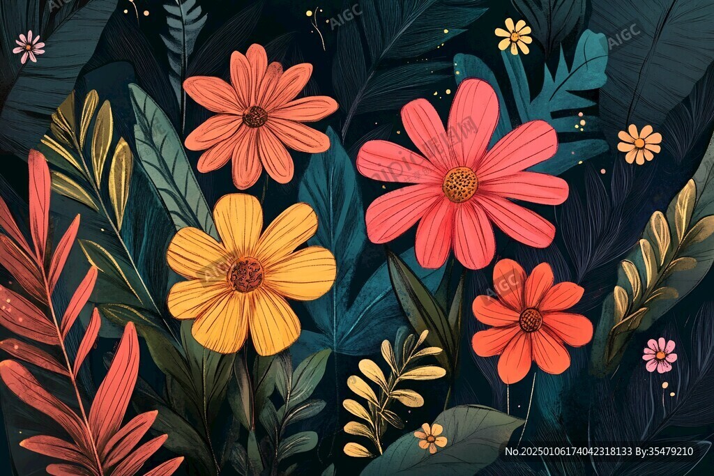 創(chuàng)意花卉背景圖
