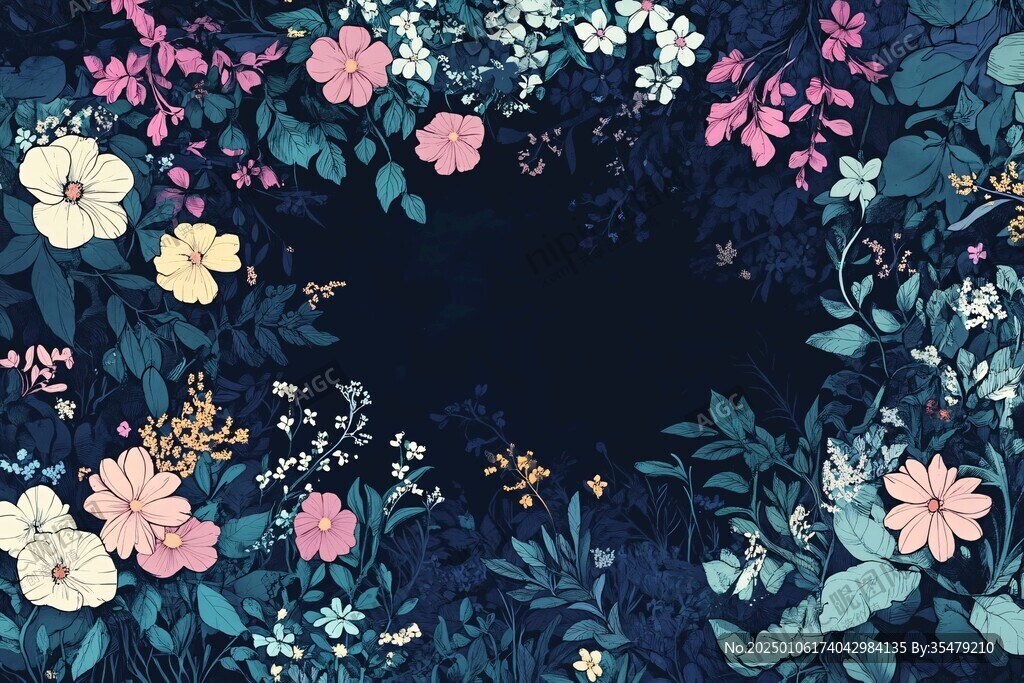 花叢背景圖