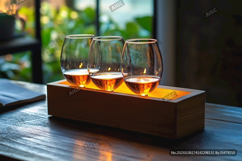 逆光玻璃品茗杯
