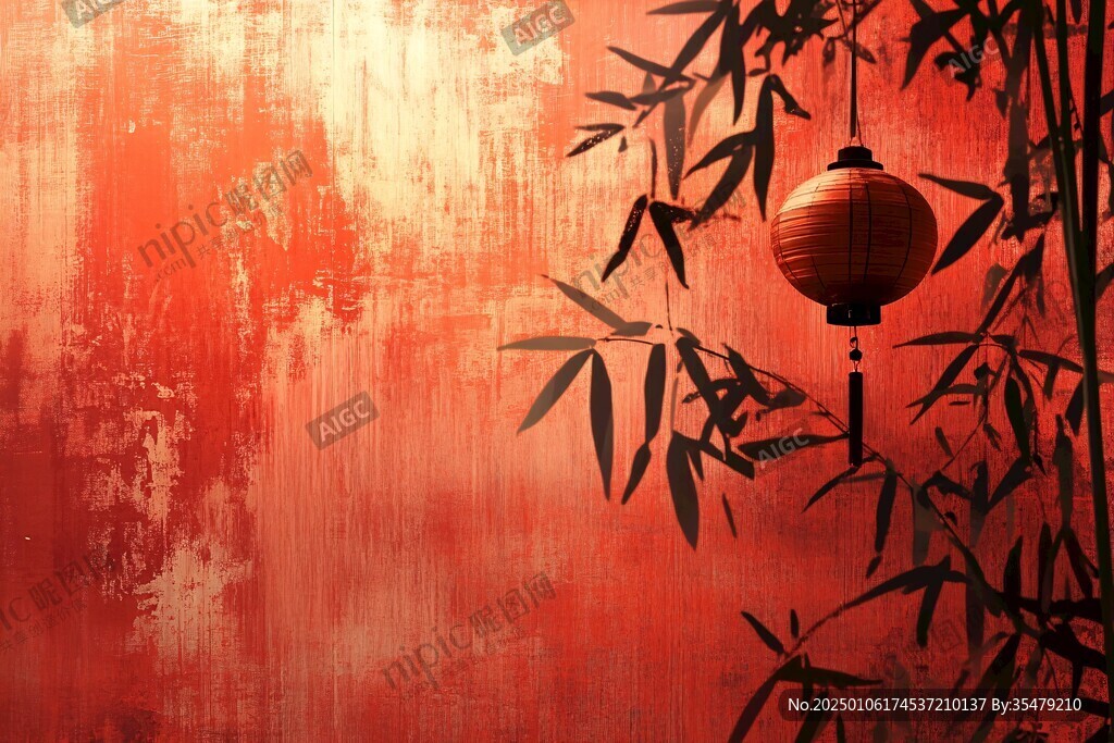 古風(fēng)紅墻壁紙