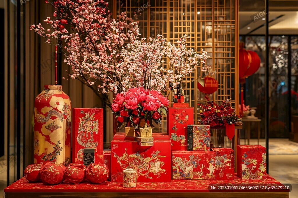 酒店新年擺設(shè)