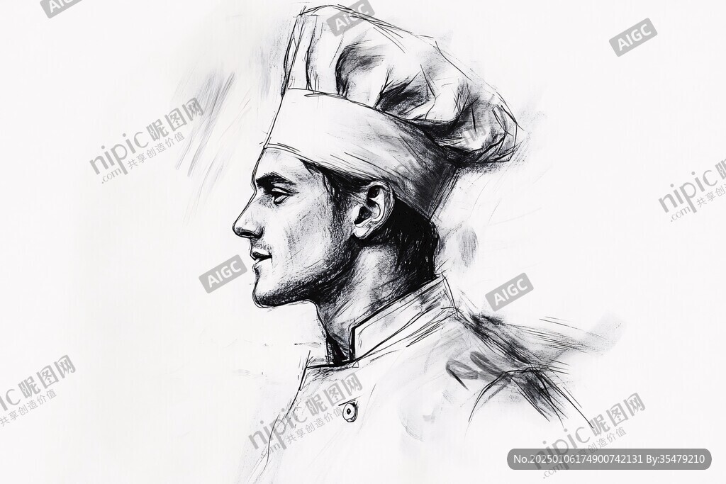 素描廚師