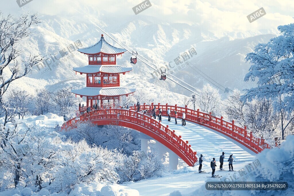 雪景效果圖