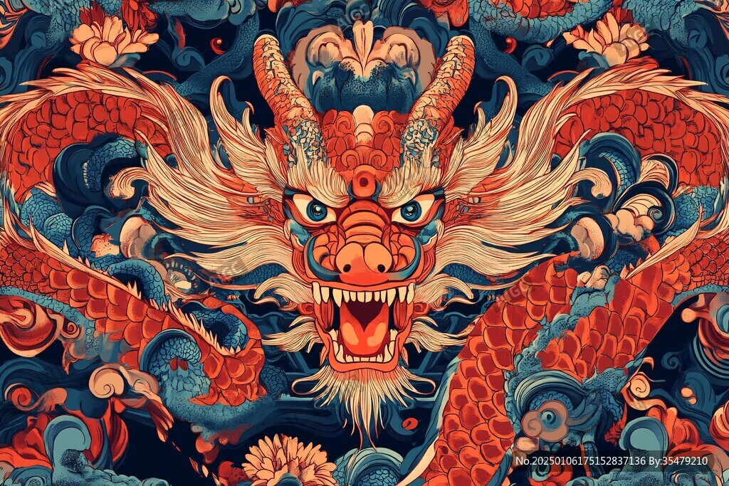 龍年系列包裝插畫