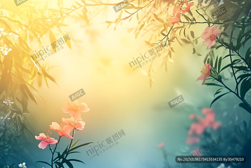 暖調(diào)花卉背景
