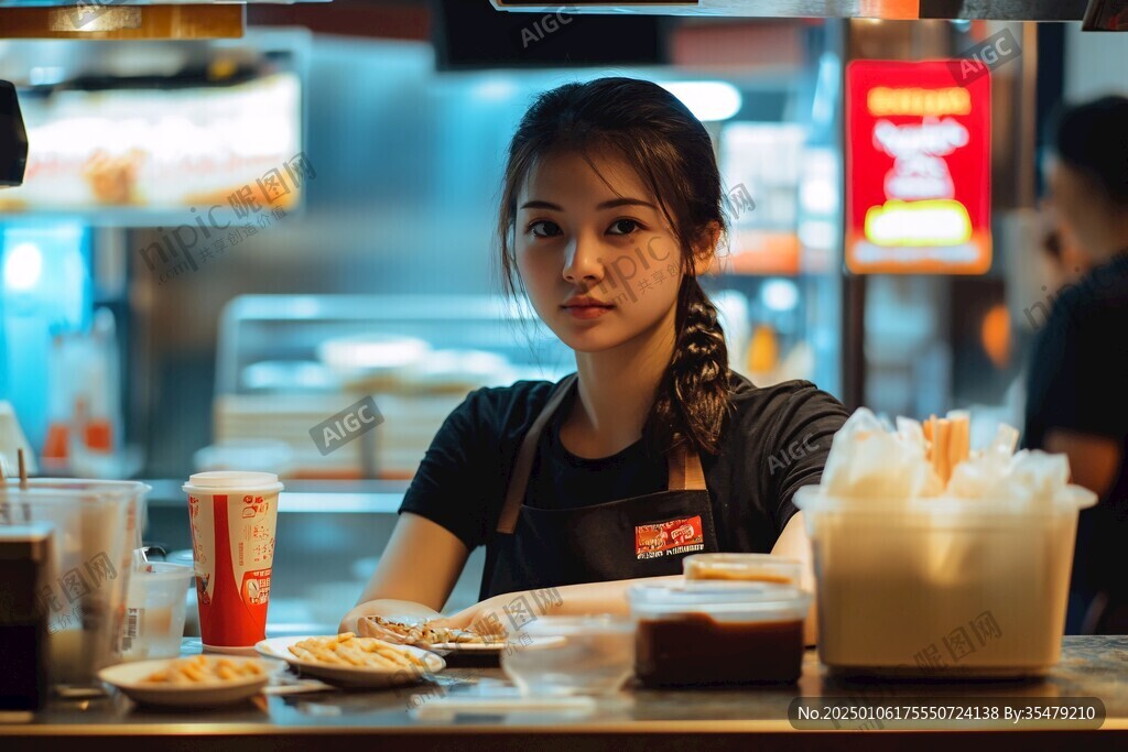 小吃店學生
