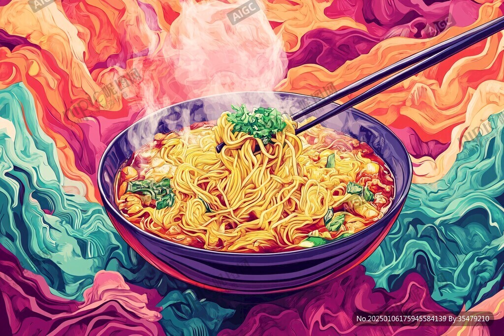 熱干面插畫