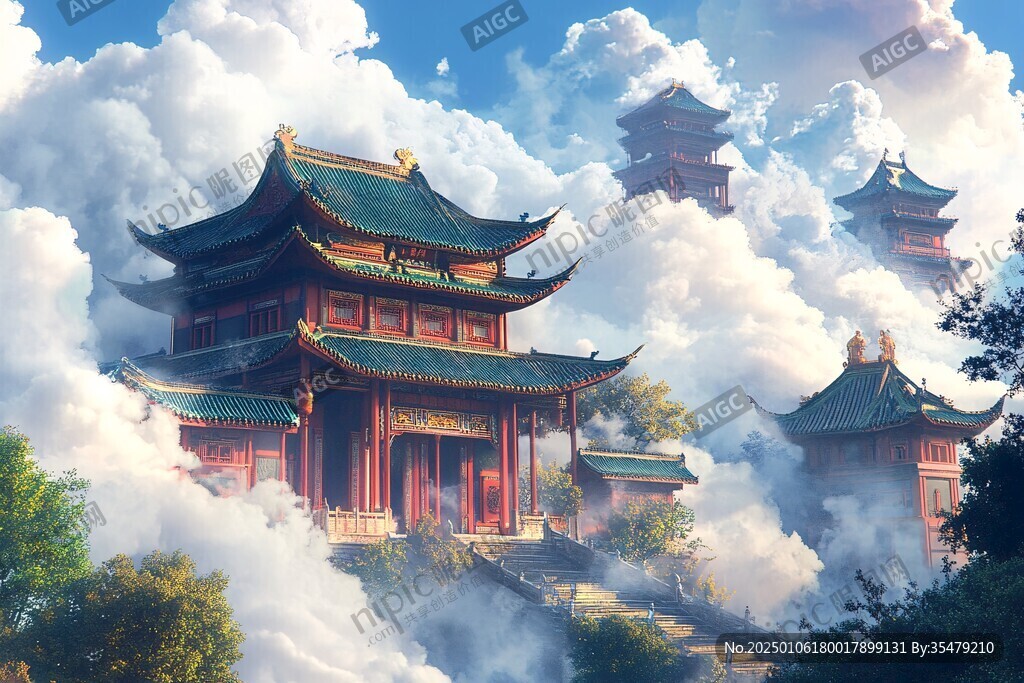 古風仙境天上宮闕