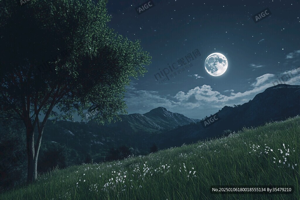 青草夜晚