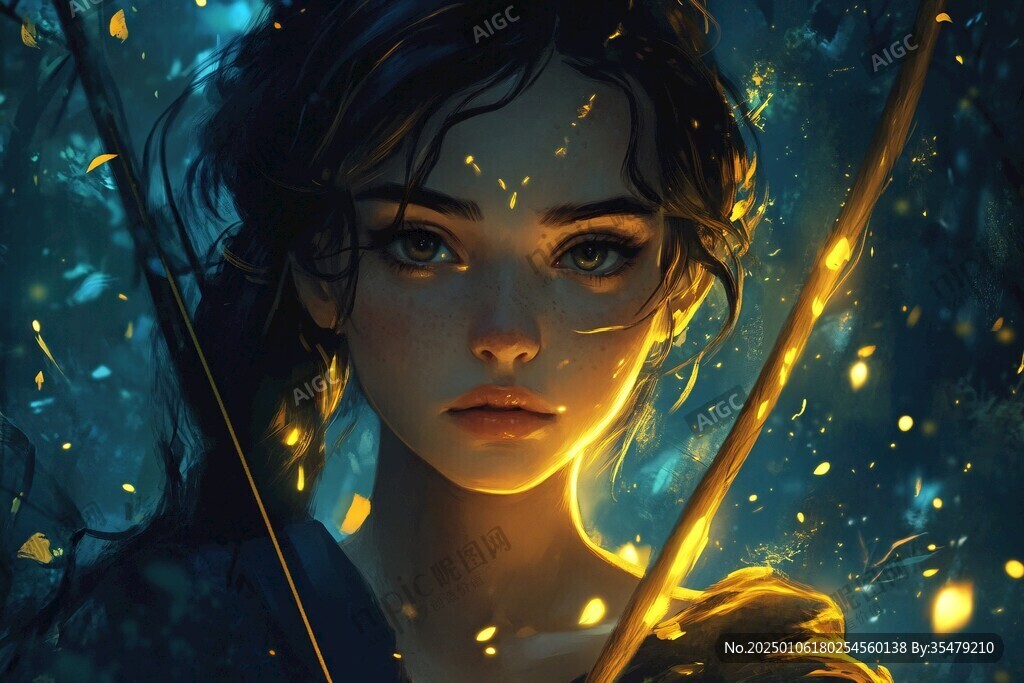板繪少女插畫