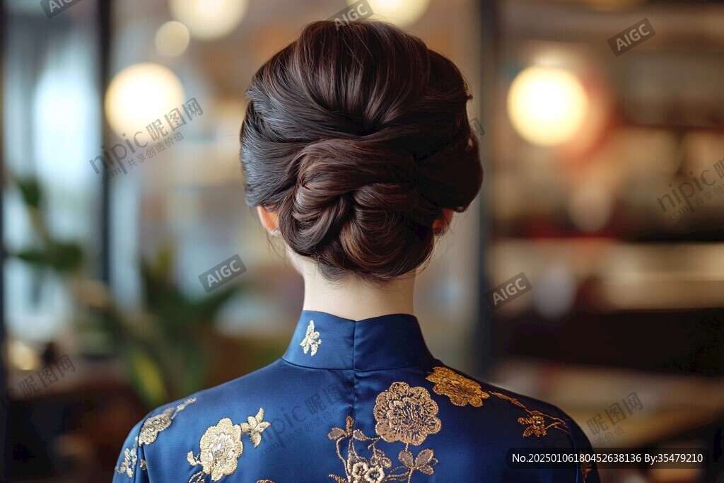 中式發髻