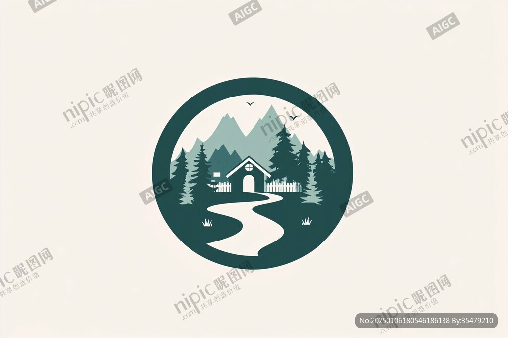 鄉(xiāng)間酒店標(biāo)志設(shè)計(jì)