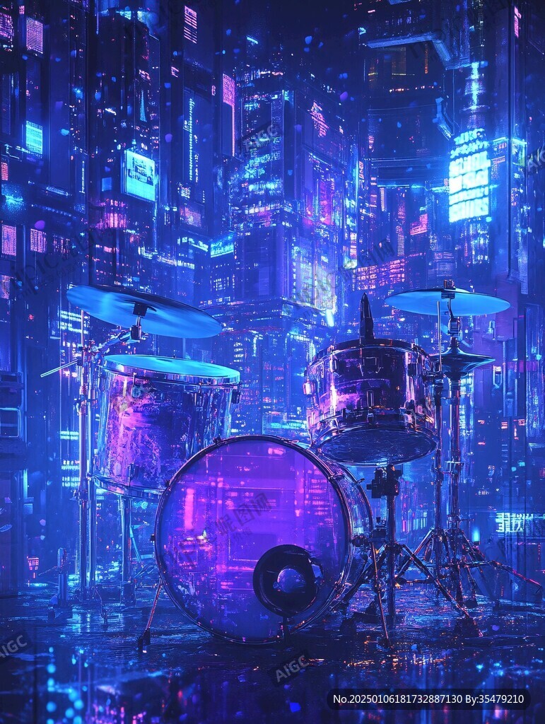 鼓插畫