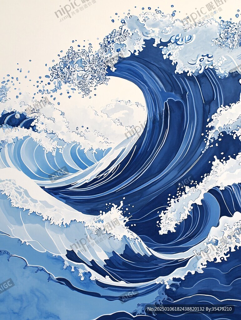 浮世繪海浪