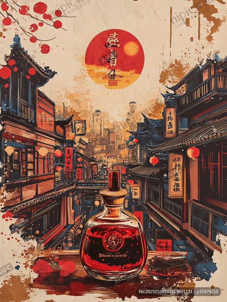 醬酒插畫