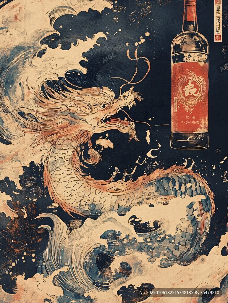 龍年系列包裝插畫