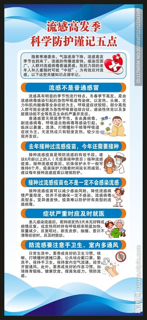 預防流感知識展架