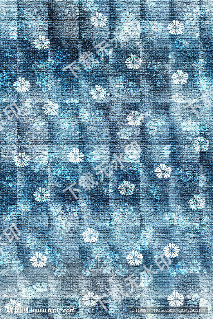 碎花牛仔圖案