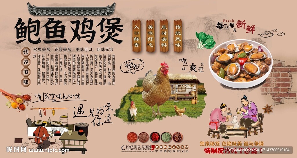 鮑魚(yú)雞煲
