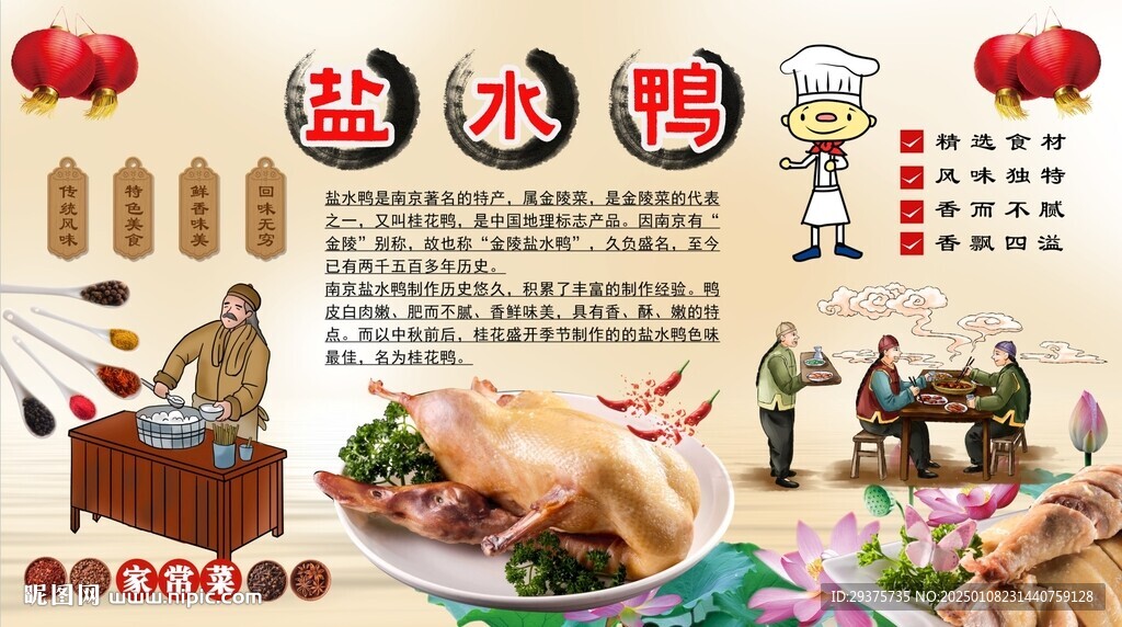 鹽水鴨背景墻