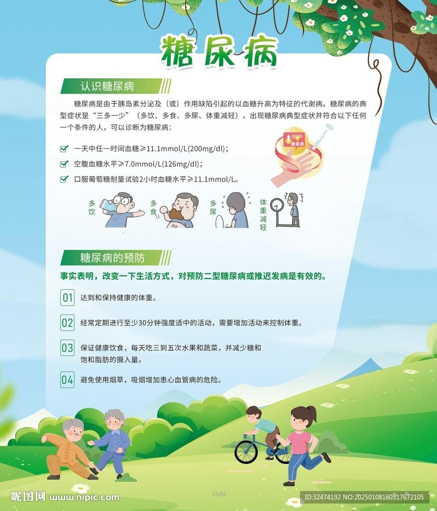 糖尿病預(yù)防宣傳知識(shí)