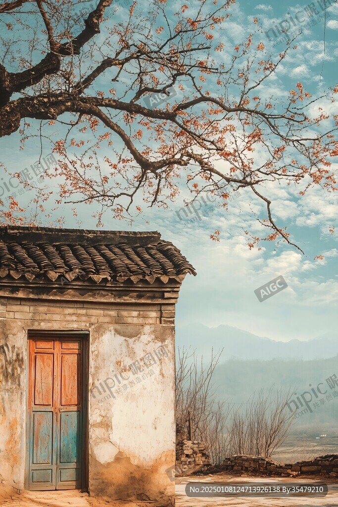 意境柿樹
