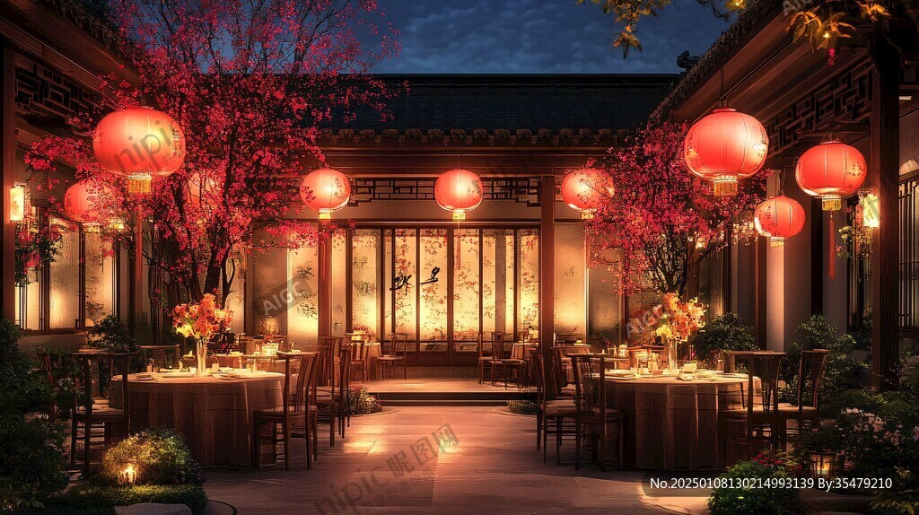 中式花藝餐廳