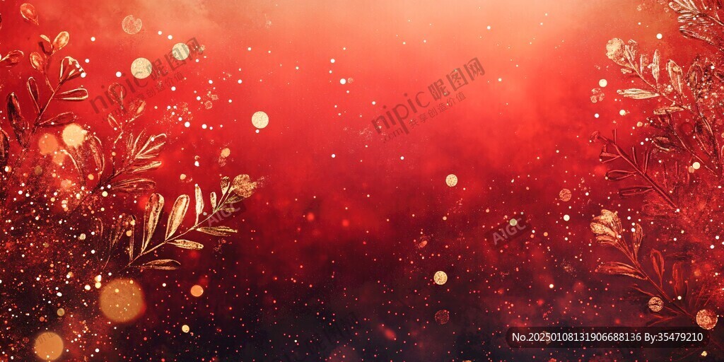 紅色夢幻奢華背景