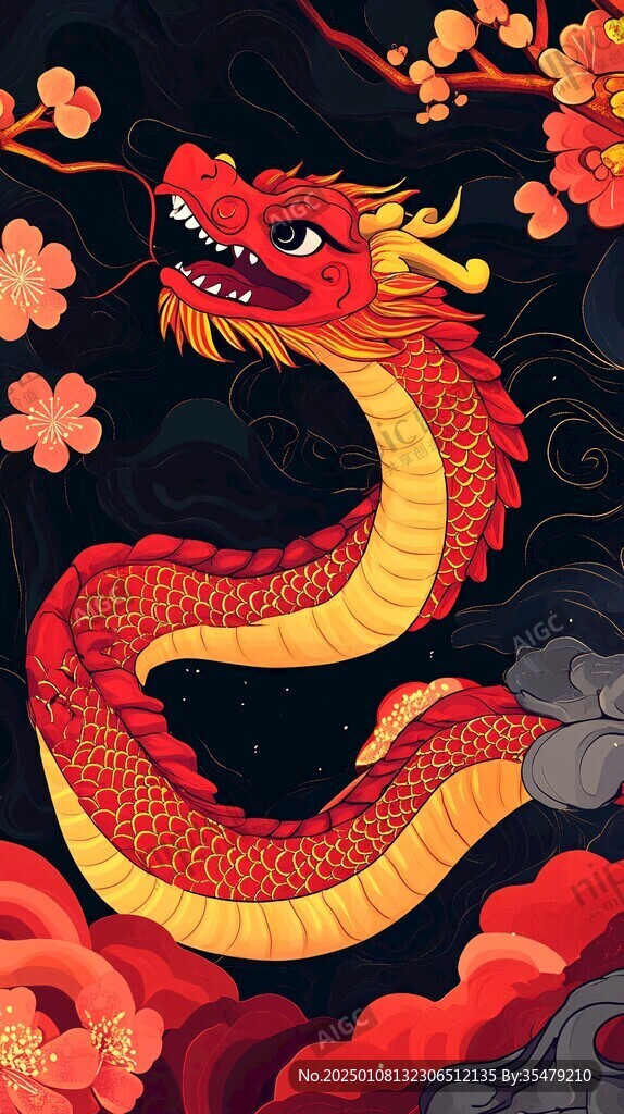 龍年文創插畫