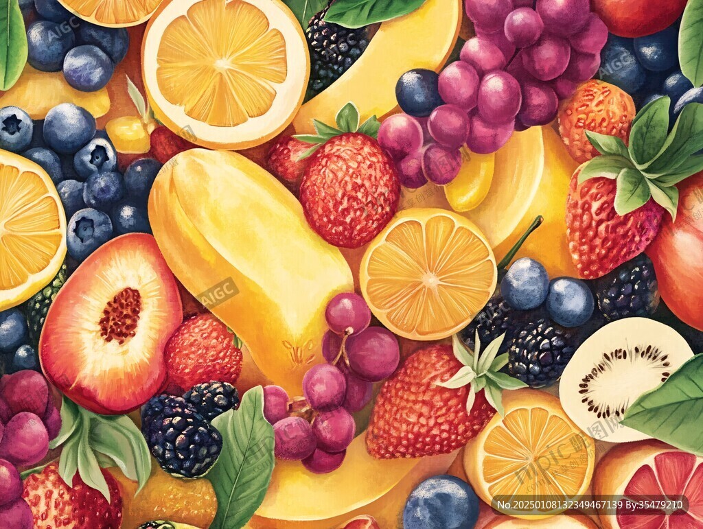 繽紛果語插畫