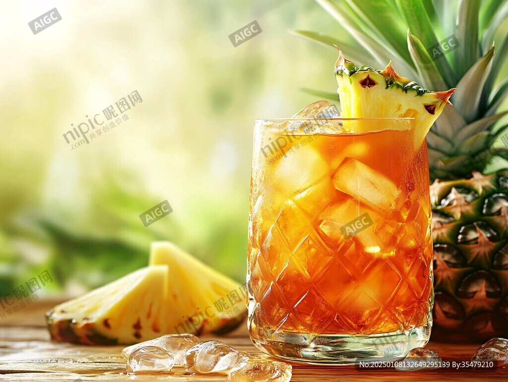 菠蘿冰飲