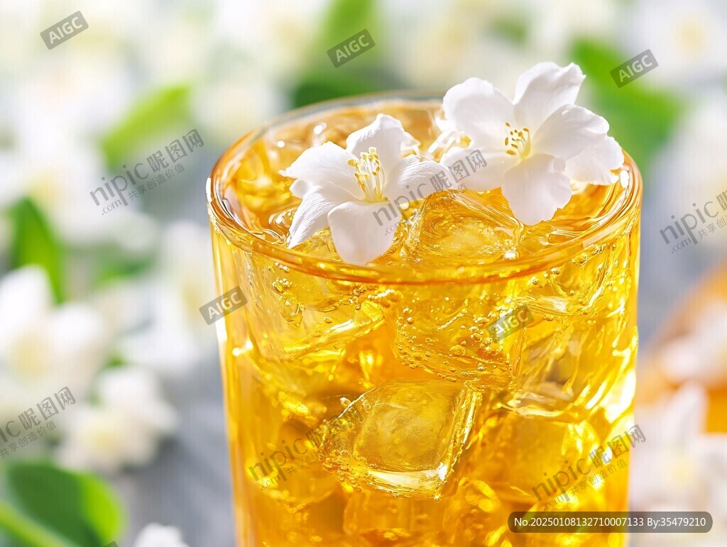 特寫花草茶茉莉花4k