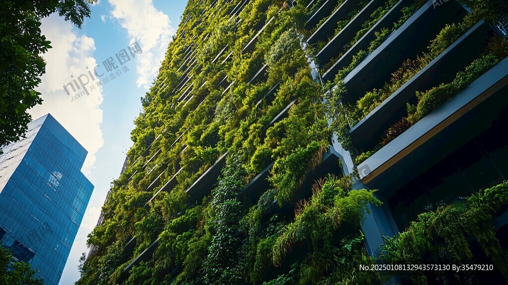 爬滿綠色植物的建筑