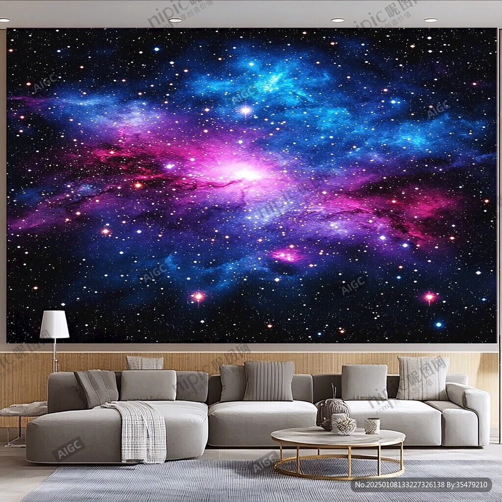 宇宙銀河系背景墻