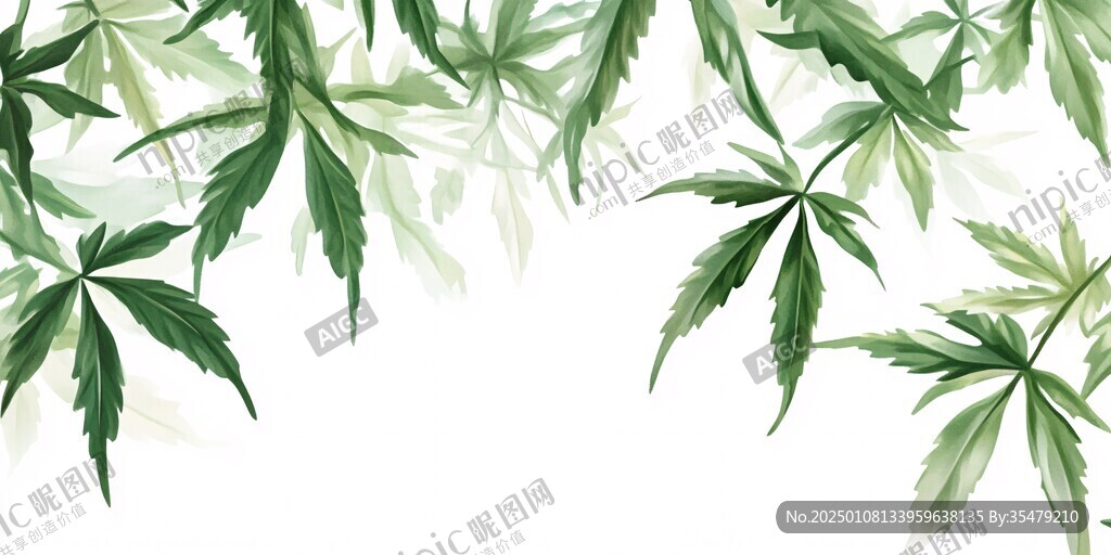 大麻花插畫