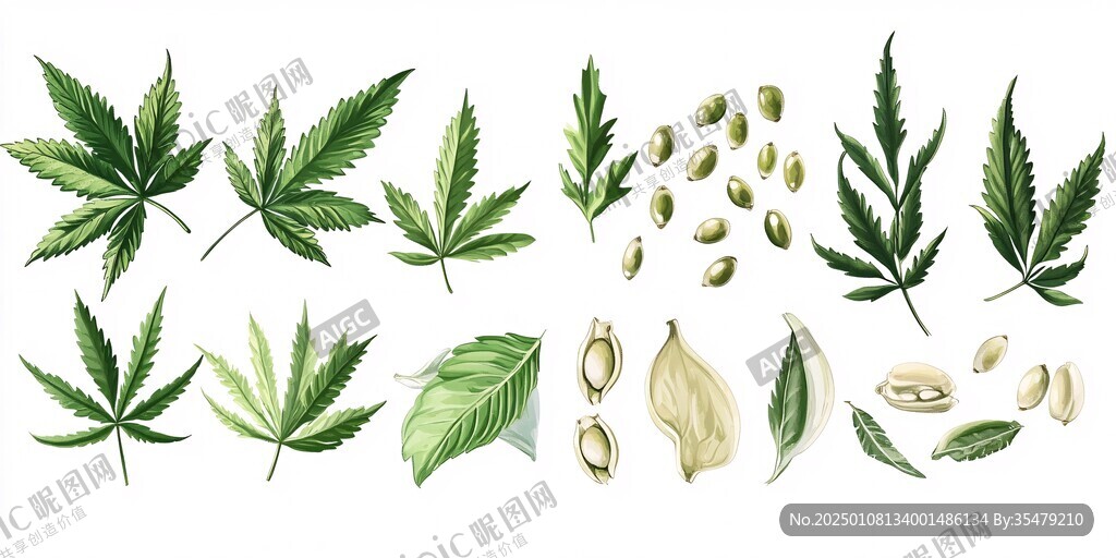 大麻花插畫(huà)