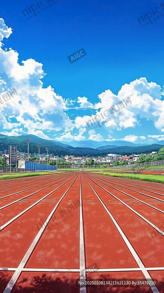 跑道插畫