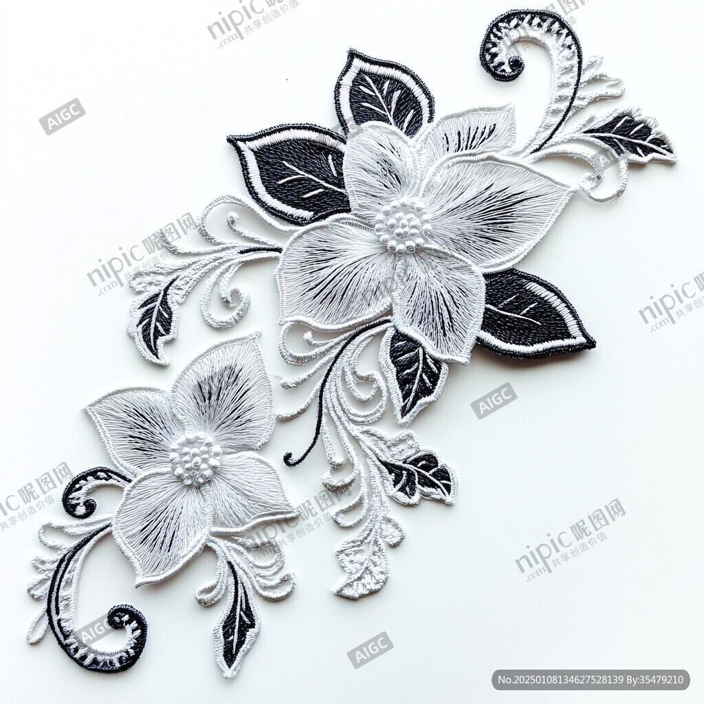 燙金浮雕花