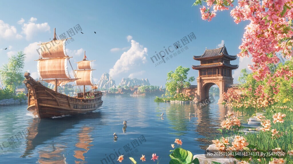 古代碼頭場景再現(xiàn)