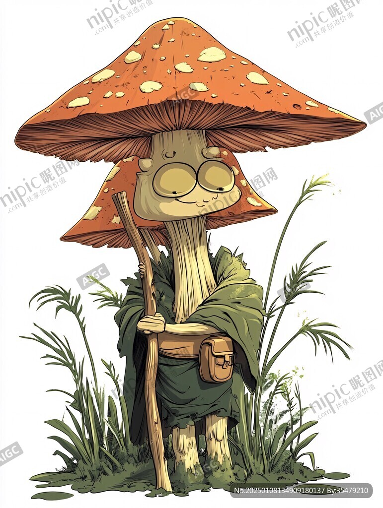 蘑菇擬人形象設計