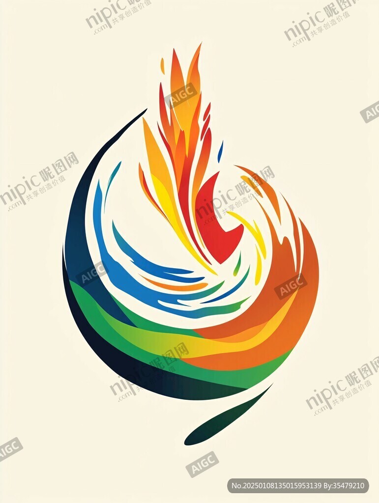 彩色鳳凰logo