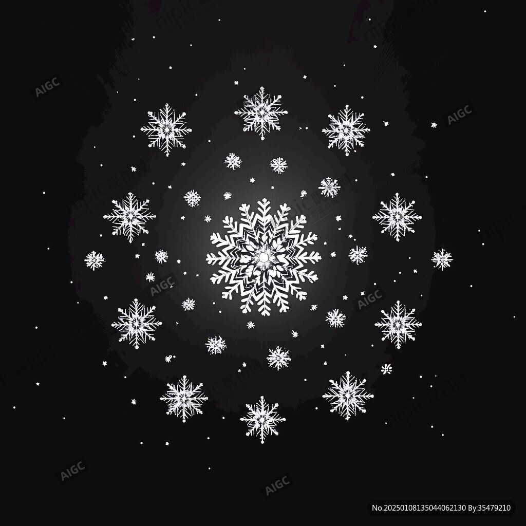 雪花效果圖