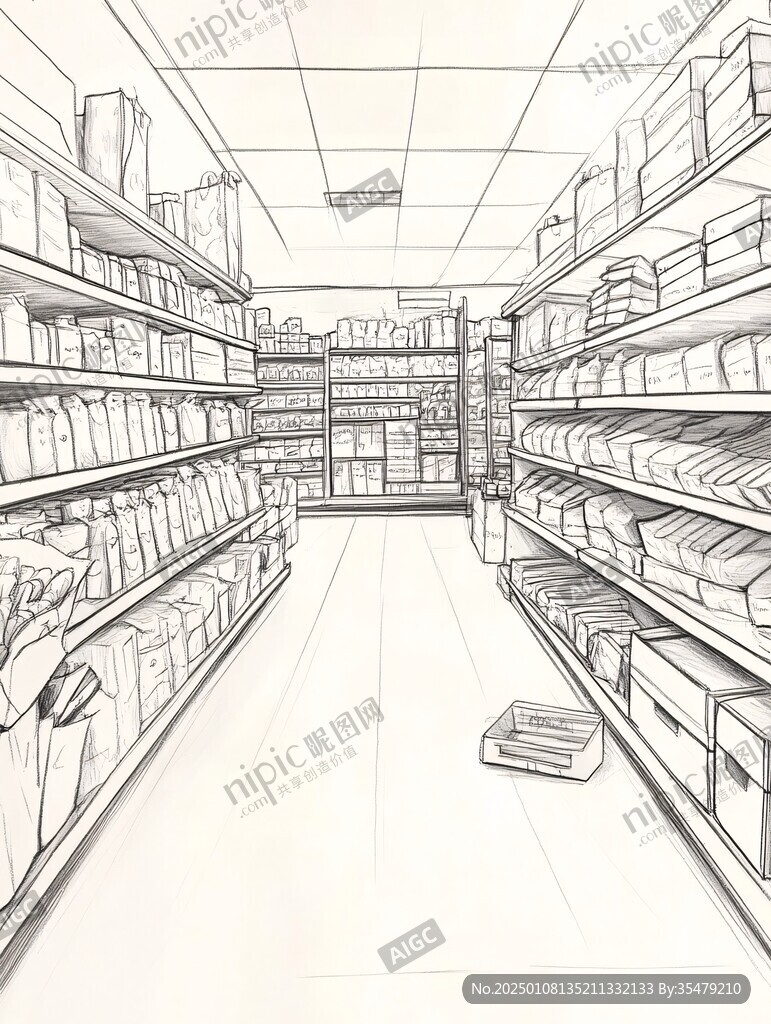 線稿插畫賣場設計