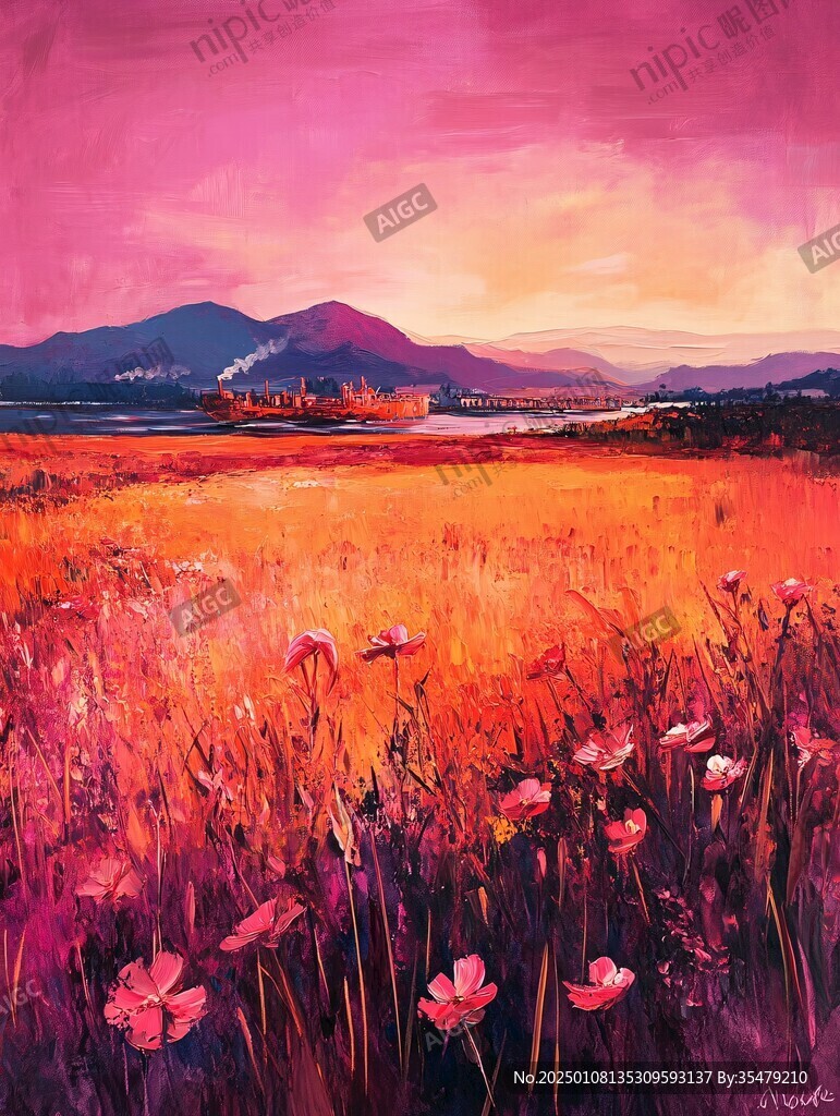花海油畫