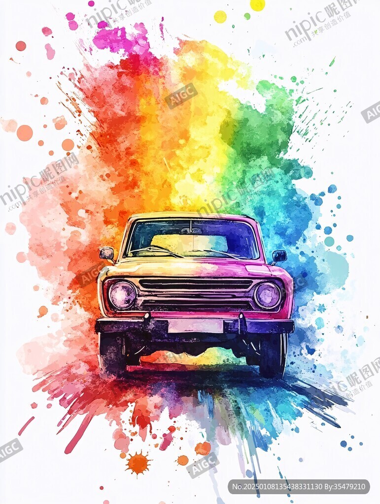 復古車插畫