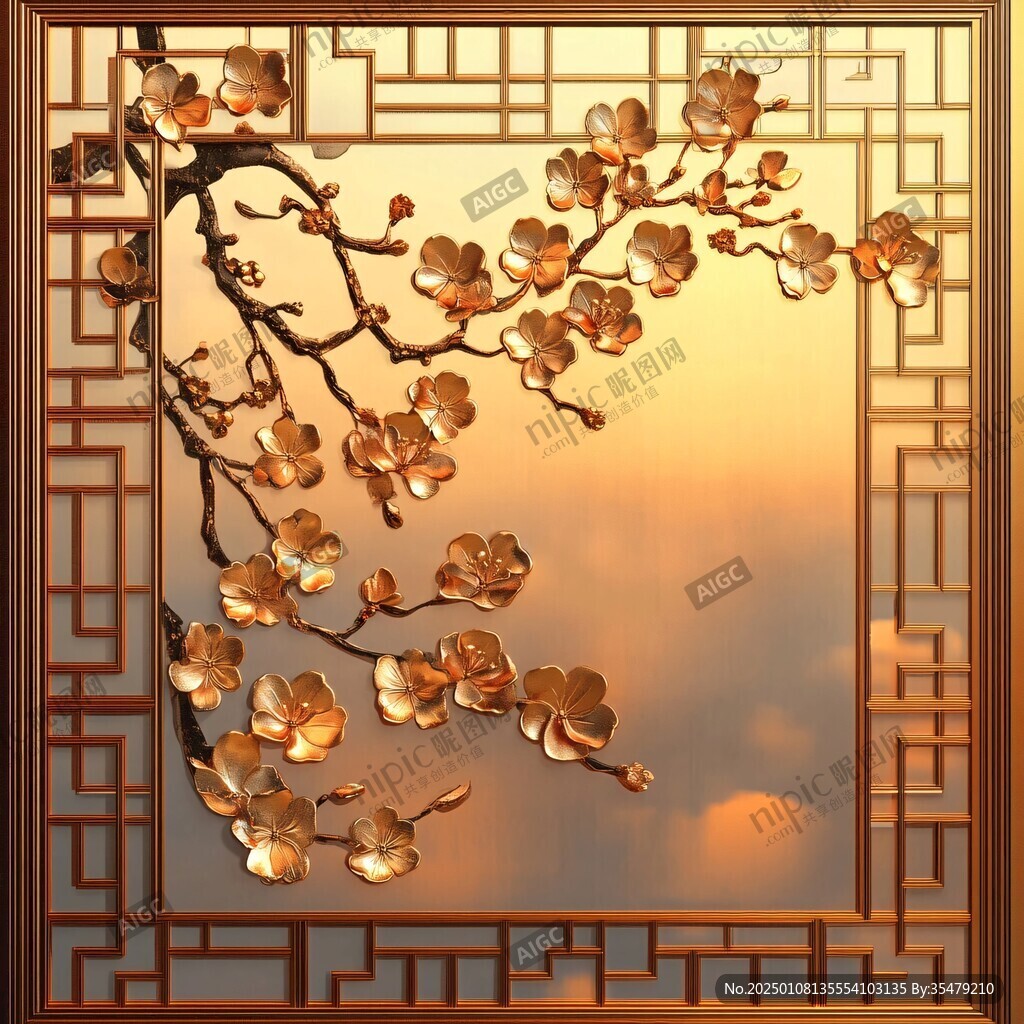 梅花屏風窗花