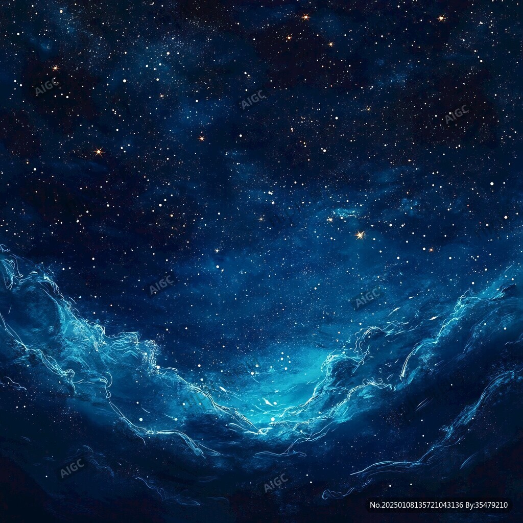 抽象寫意星辰大海