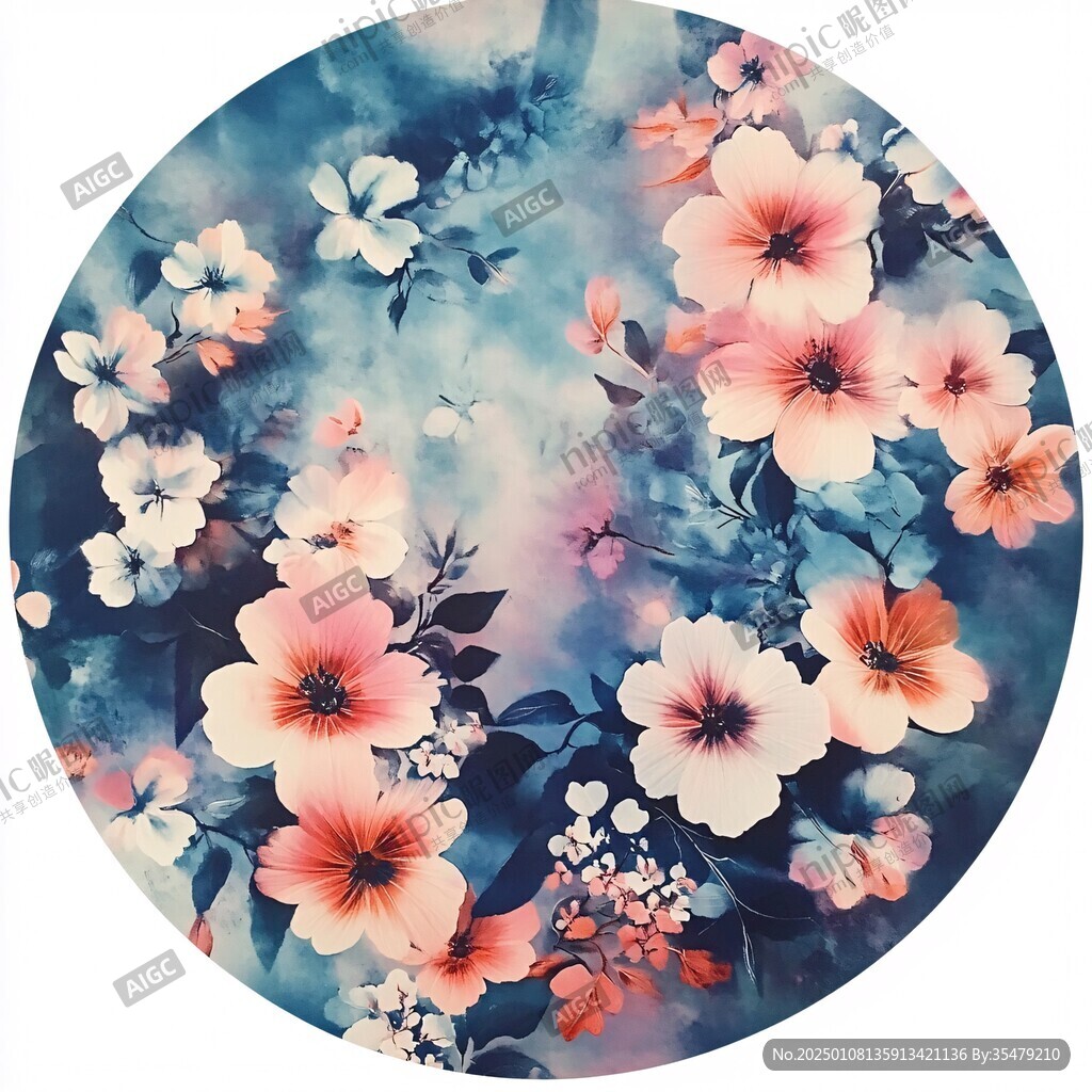 圓形數(shù)碼印花花型