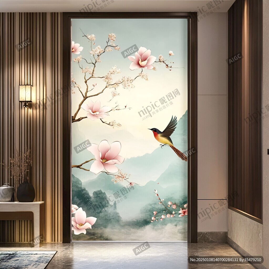 桃花壁紙壁畫