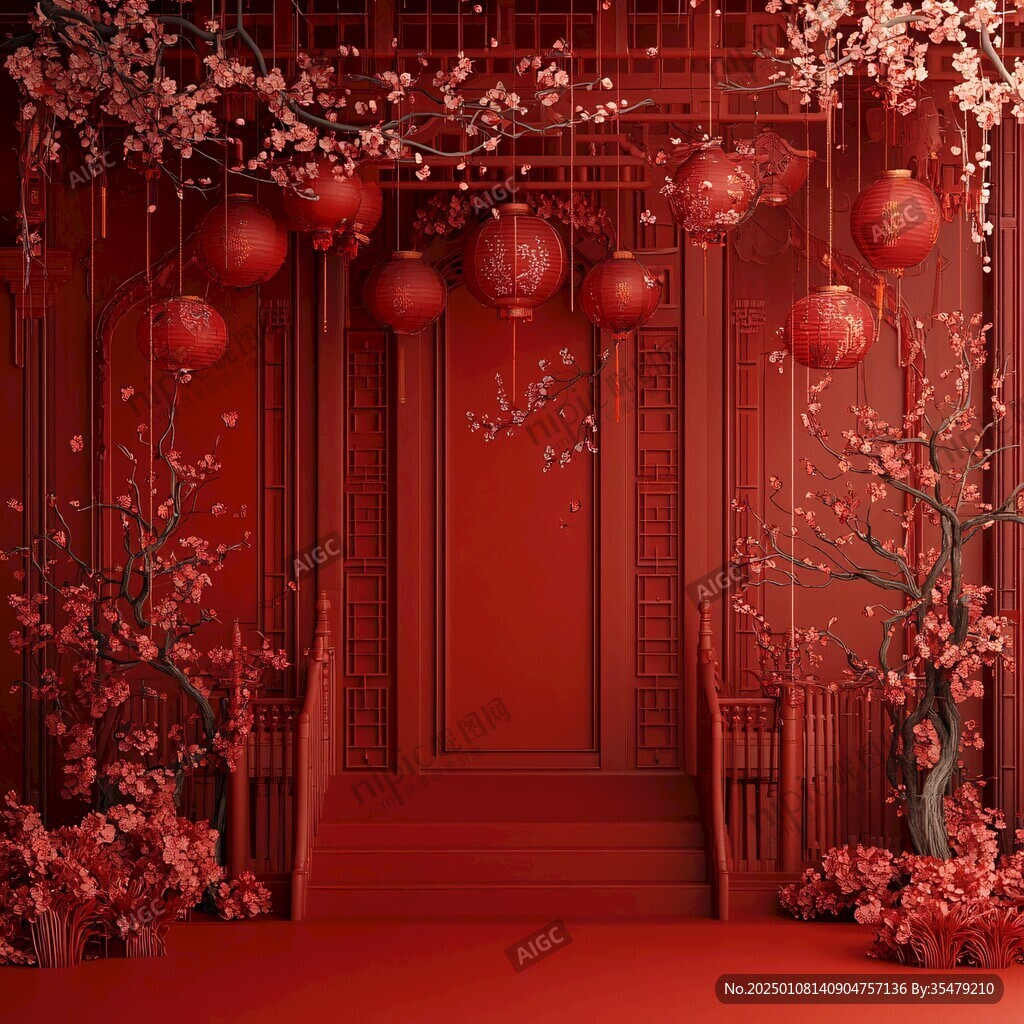 中式紅色儀式區(qū)